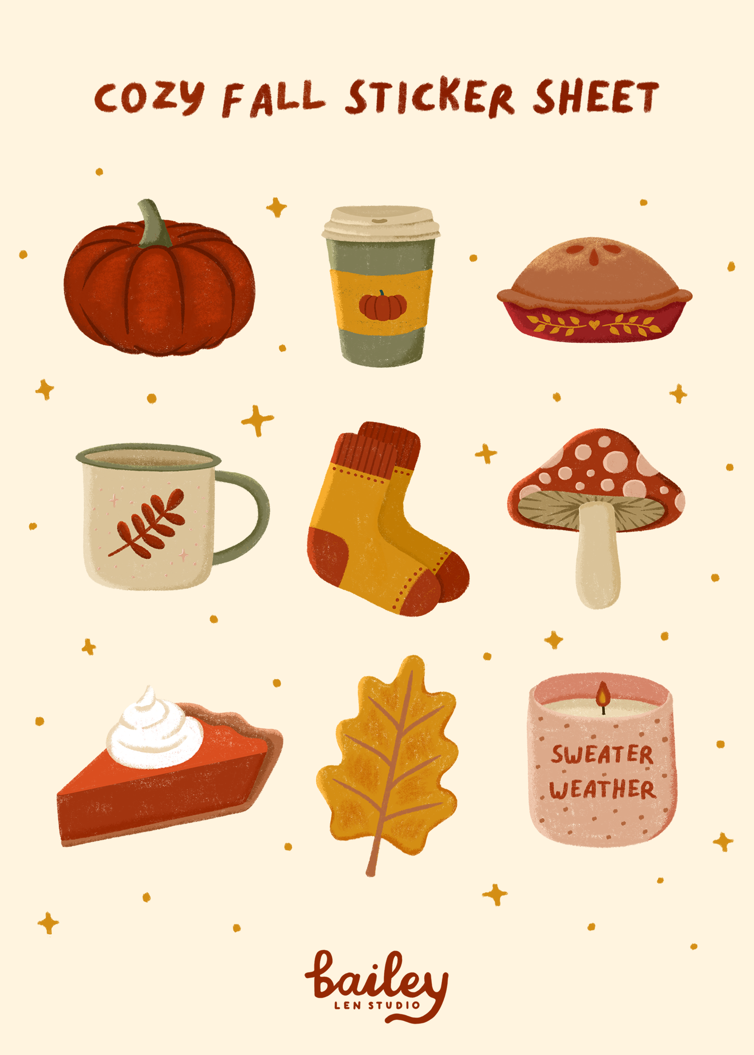 Fall Sticker Sheet