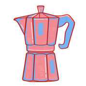 Moka Pot Sticker