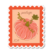 Pumpkin Stamp Sticker