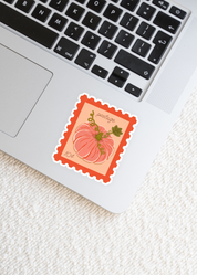 Pumpkin Stamp Sticker